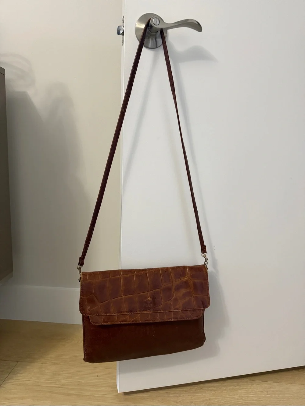 Vintage Florentia Brown leather bag made in Italy